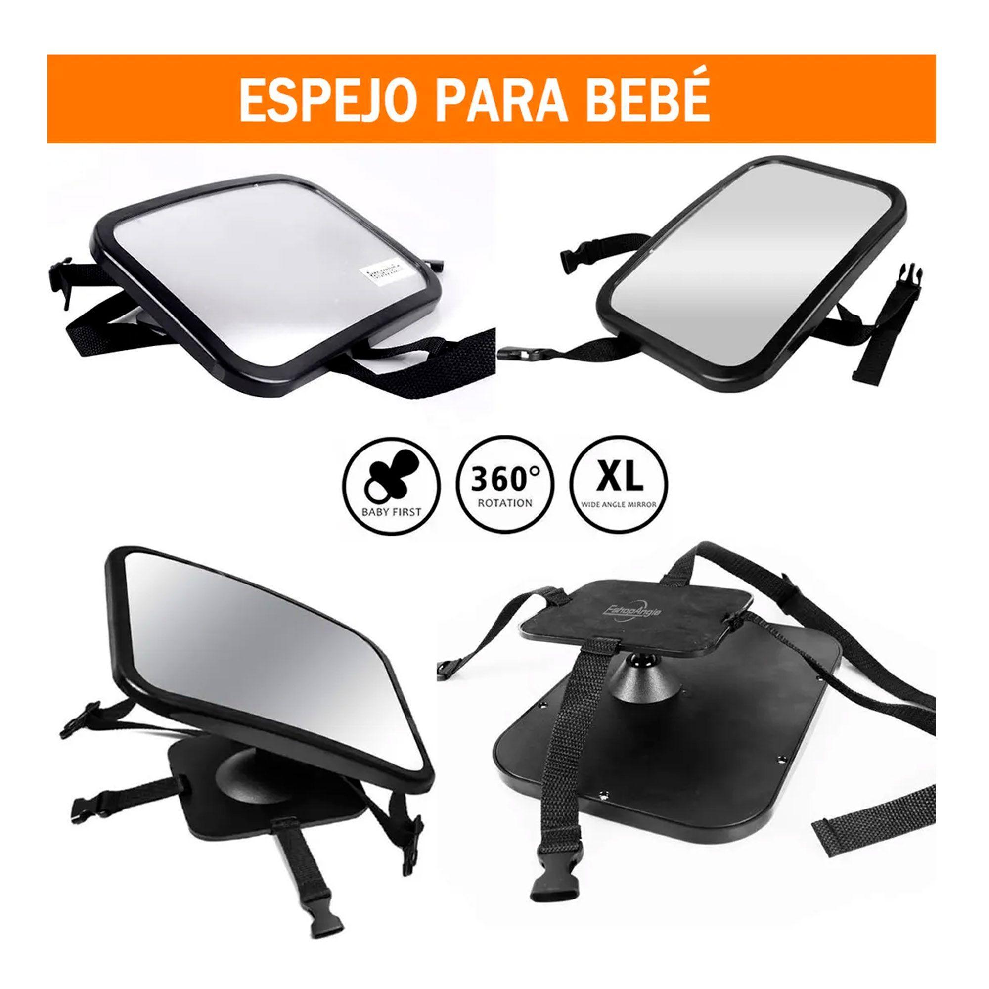 Espejo Retrovisor Auto Bebe 360° Seguridad Silla Espalda-3