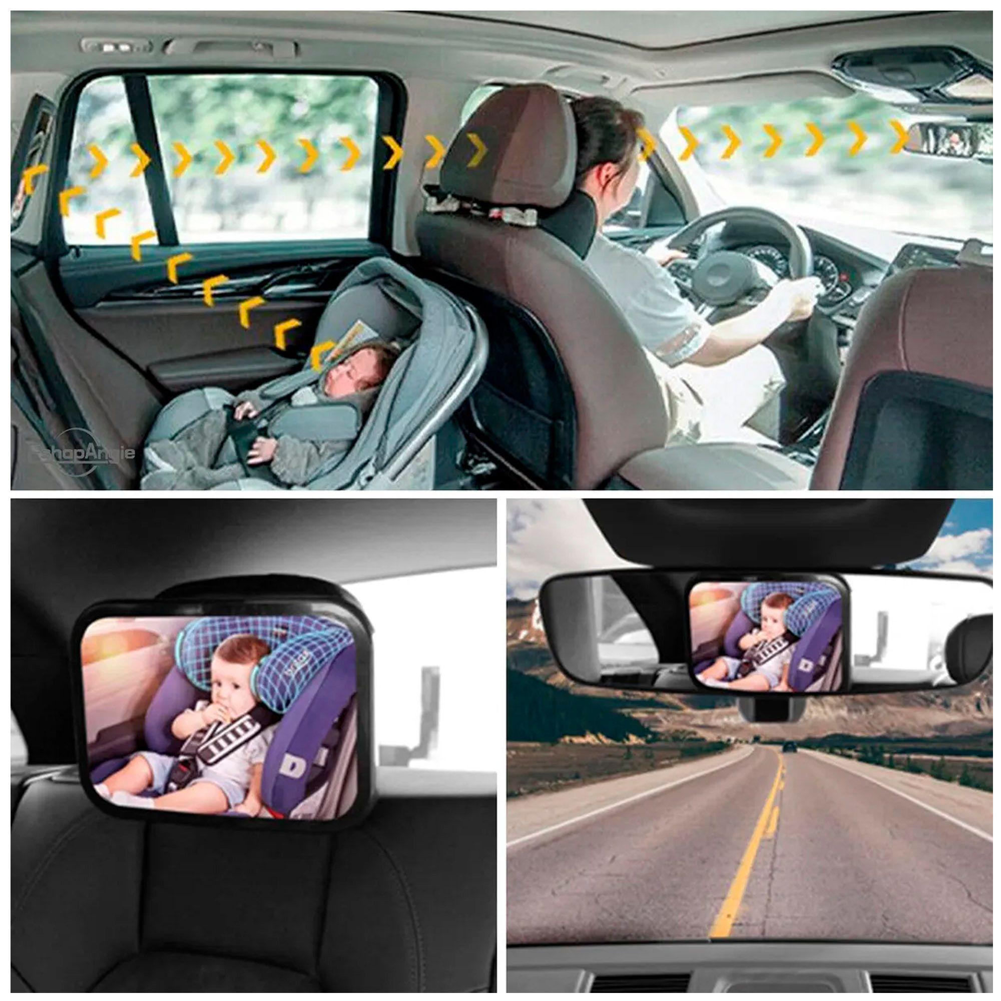 Espejo Retrovisor Auto Bebe 360° Seguridad Silla Espalda-5