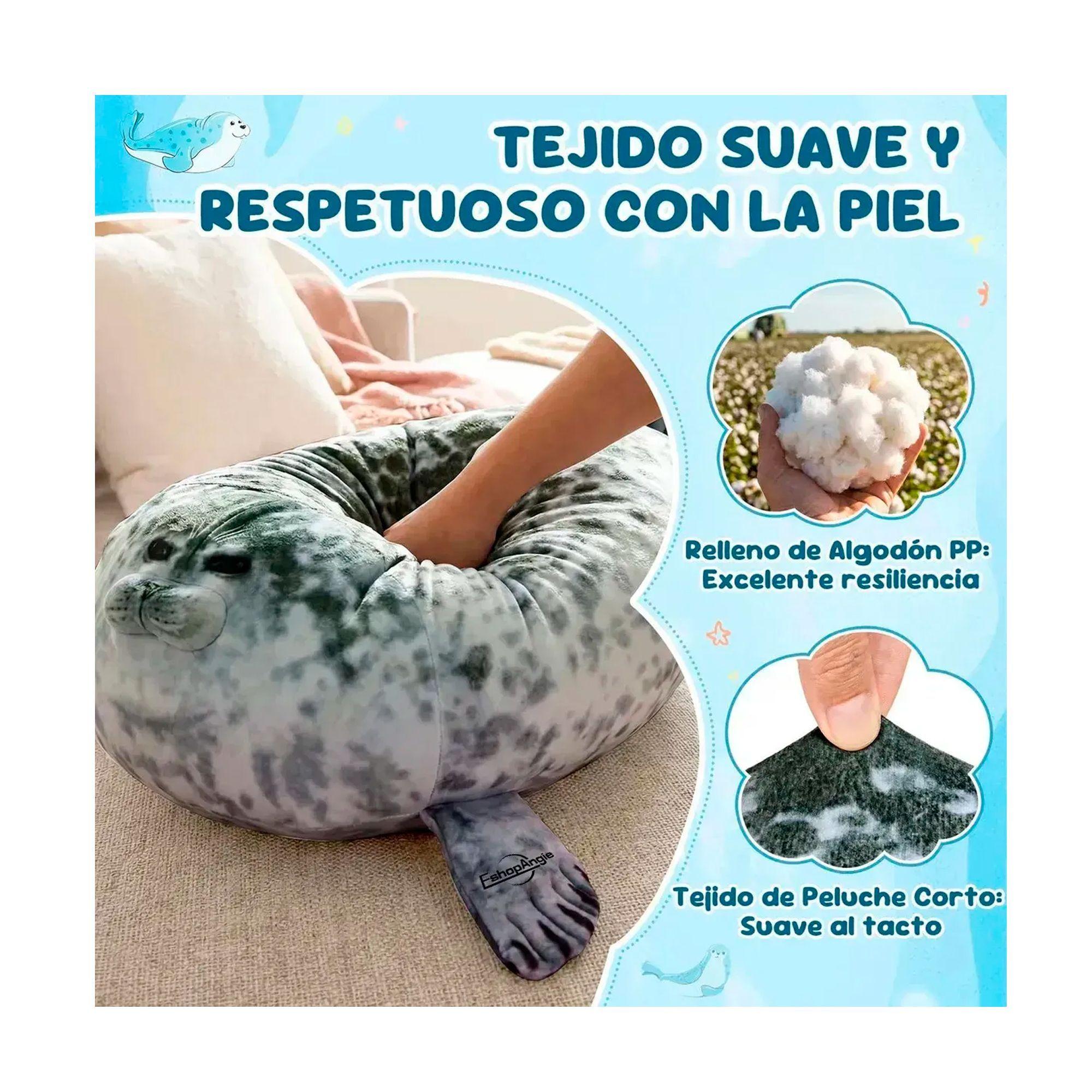 Peluche Foca Guatona Suave De 50 Cm 4 Foquitas Bebes-3