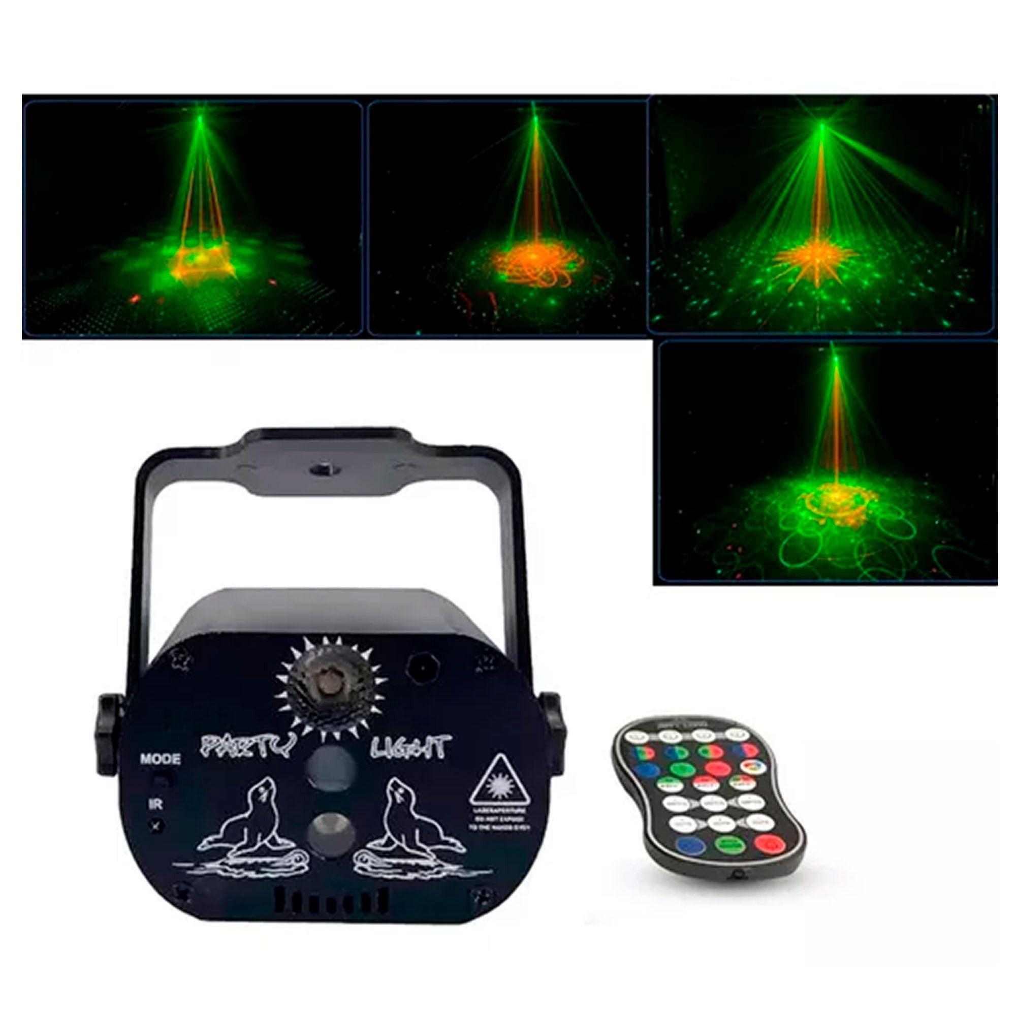 Luz Disco Led Rgb Láser Proyector Disco Fiestas 60 Patrones-1