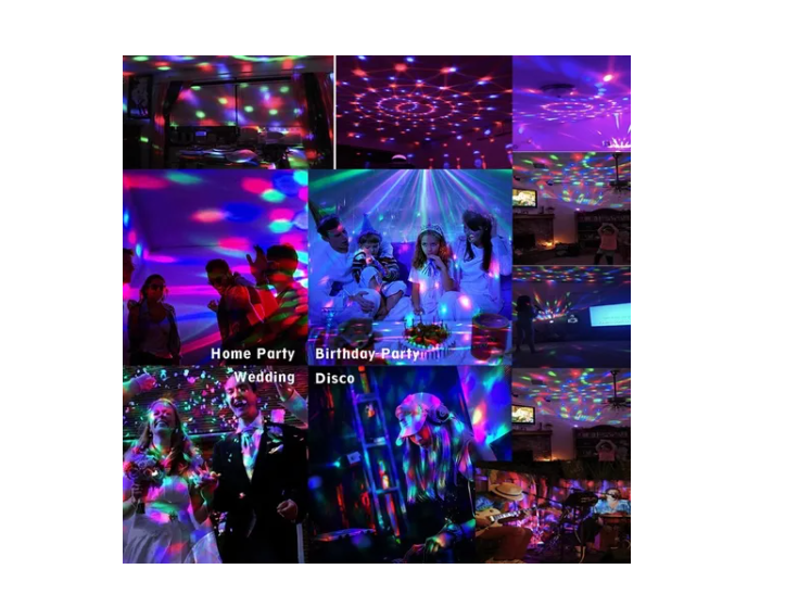 Luz Disco Led Rgb Láser Proyector Disco Fiestas 60 Patrones-6