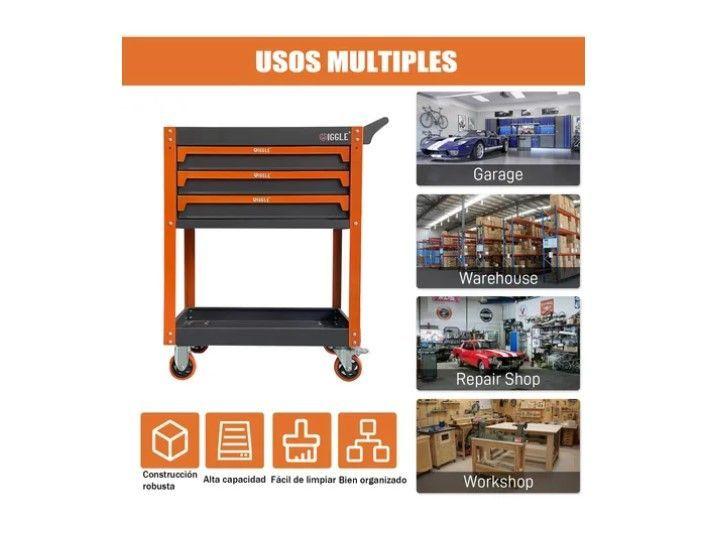 Carro Organizador Porta Herramientas 3 Cajones Alta Calidad-2
