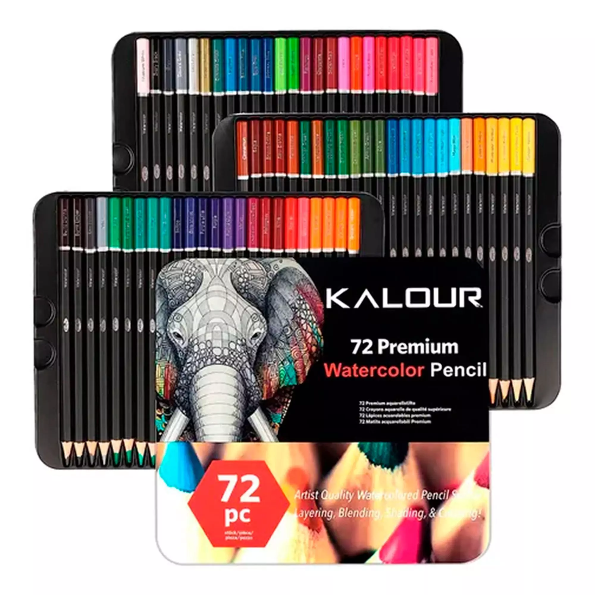 Set 72 Lapices Colores Arte Profesional Solubles En Agua-0