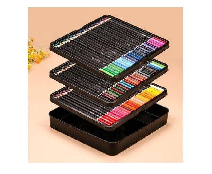 Set 72 Lapices Colores Arte Profesional Solubles En Agua-2