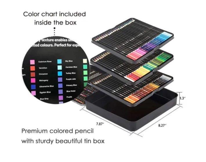 Set 72 Lapices Colores Arte Profesional Solubles En Agua-3