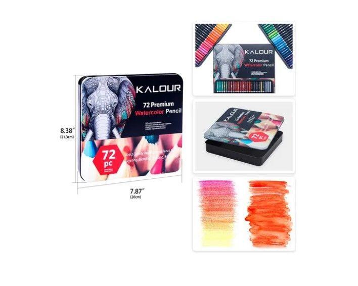 Set 72 Lapices Colores Arte Profesional Solubles En Agua-4
