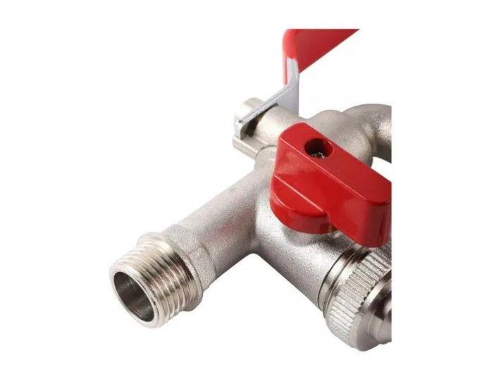 Llave De Jardín Con Doble Salida 1/2 Grifo De Válvula-2