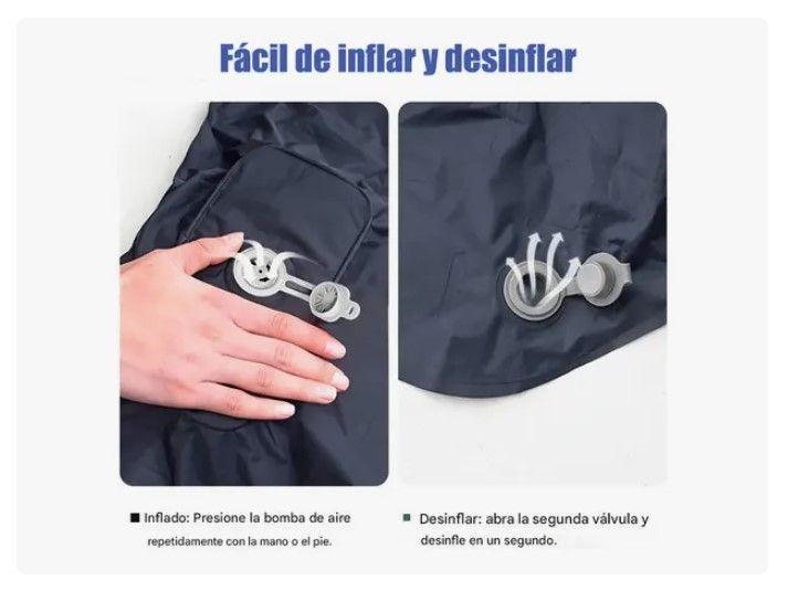 Colchón Inflable Plegable Portátil Para Acampar Colchoneta-3