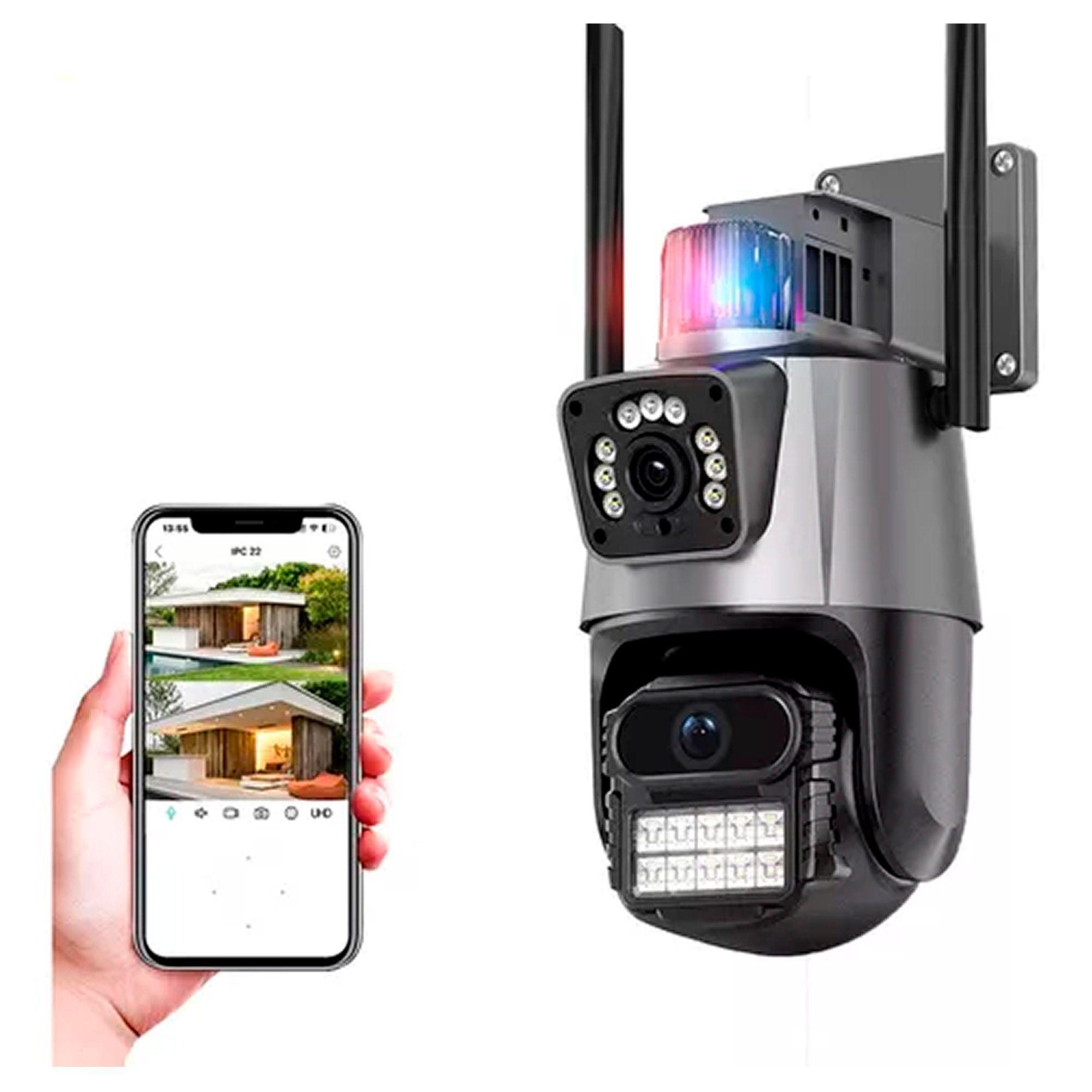 Camara De Seguridad Vigilancia Dual Visión Wifi Ip-0
