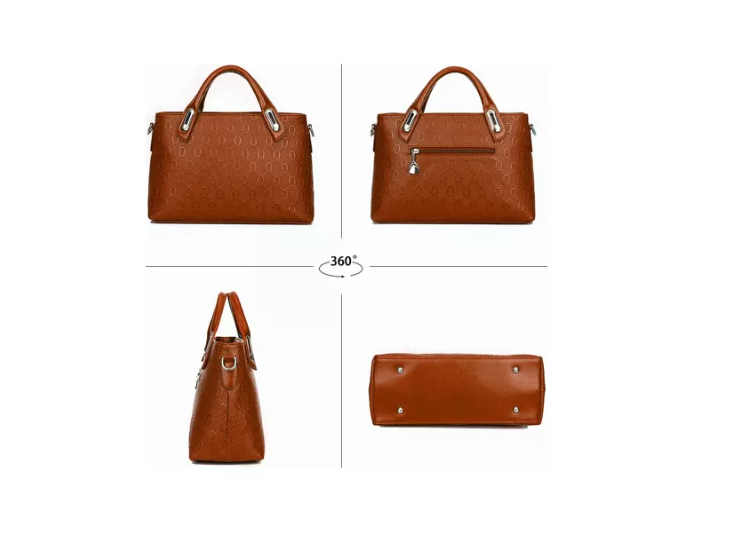 Set 4 Bolsas Mujer Moda Dama Crossbody Cosmetiquera Correa-1