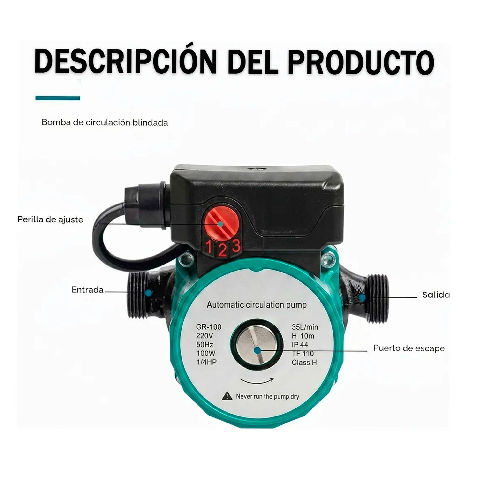 Bomba De Agua Presurizadora Calefon Aumenta Presi n 100w-3