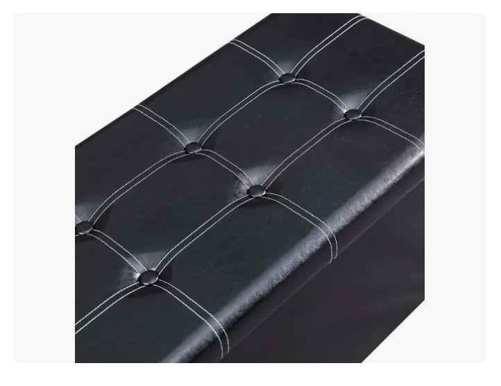 Banqueta Baul Puff Baul Organizador Puff Sillon 76x38cm-3