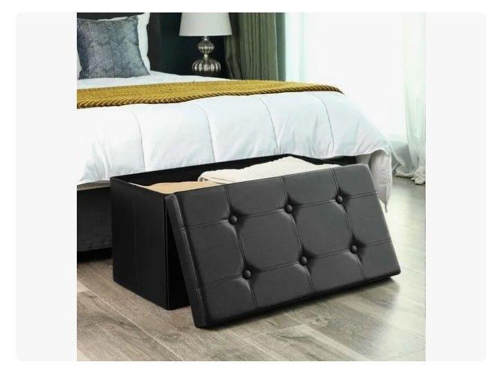 Banqueta Baul Puff Baul Organizador Puff Sillon 76x38cm-6