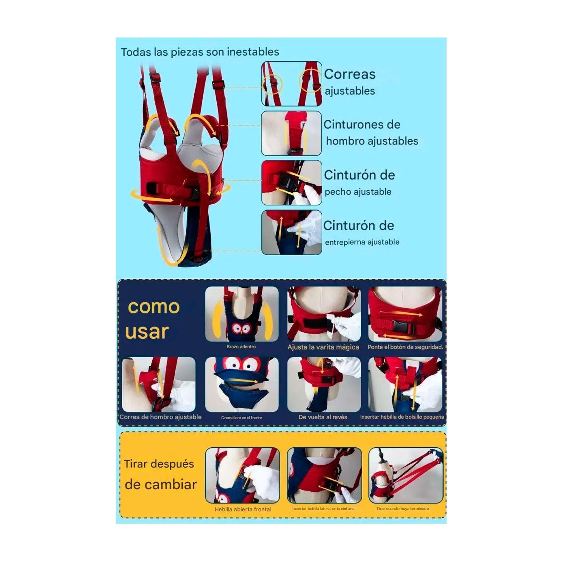 Arnés Aprender A Caminar Bebés Cinturón Fulares Portabebés-7