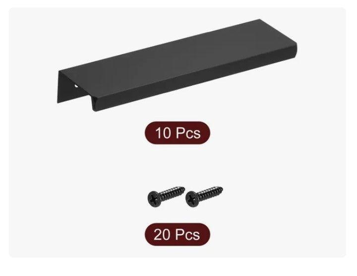 Tiradores Manilla Negro, Tirador Mueble Puerta 15cm 10 Unid-2