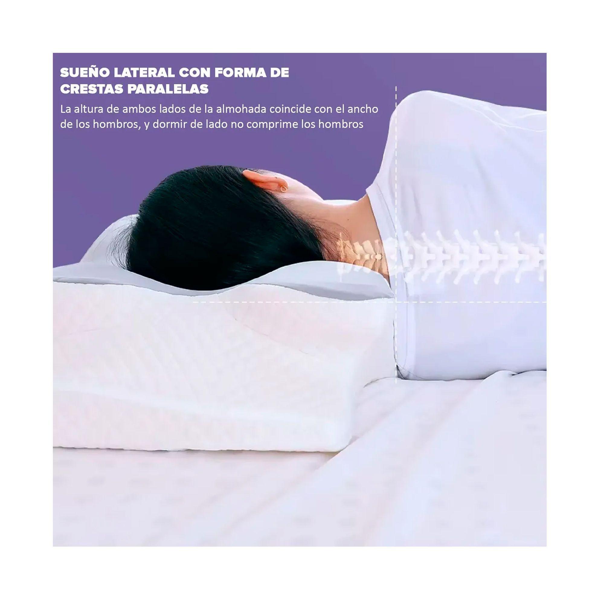 Almohada Viscoelástica Ergonómica Ortopédica Para Cuello-5