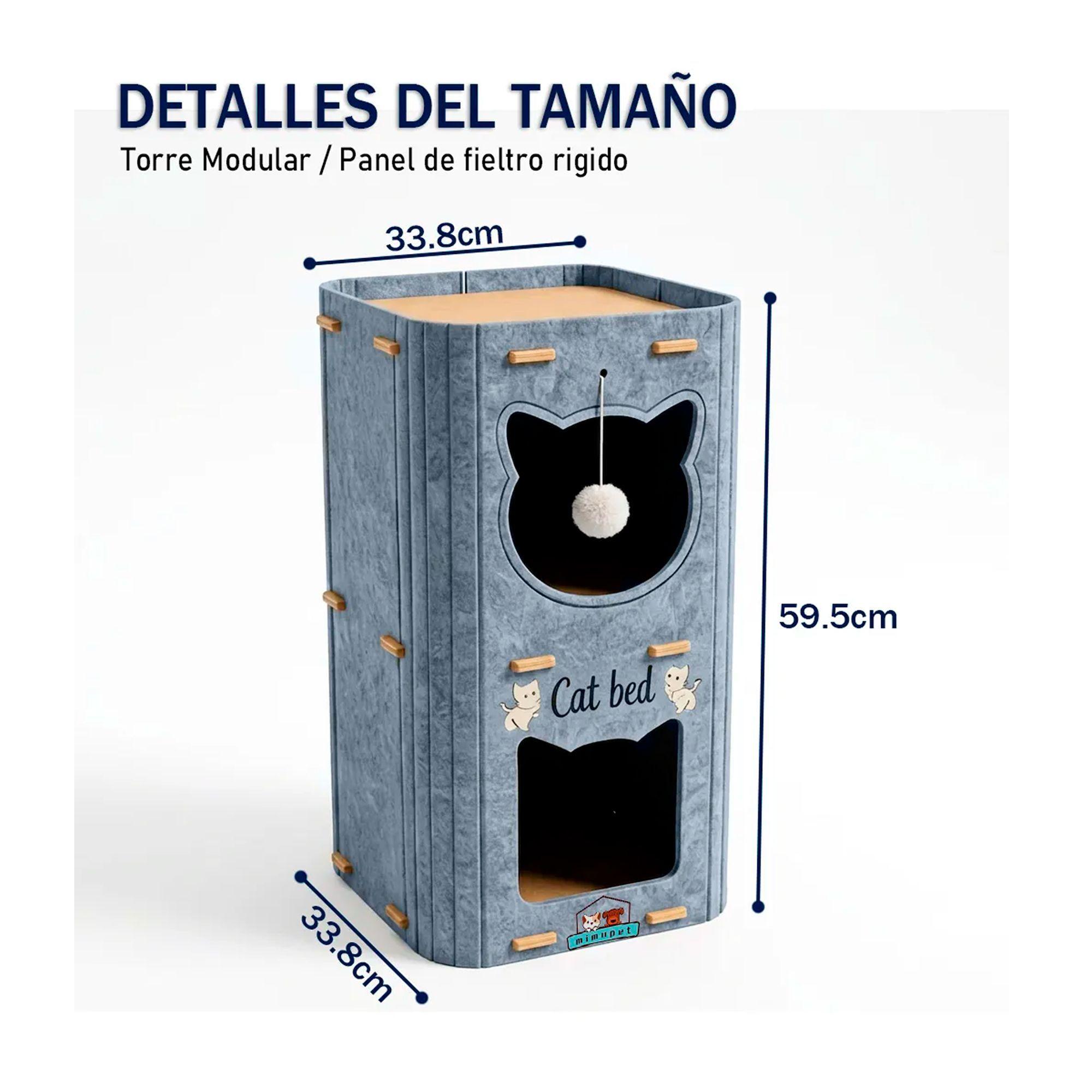 Casa Para Gatos 3 Pisos De Fieltro Cama Cueva Cerrada-4