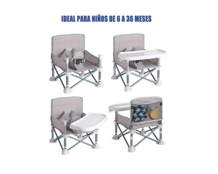 Silla Comedor Portátil Silla Bebes Niños Asiento Plegable-2