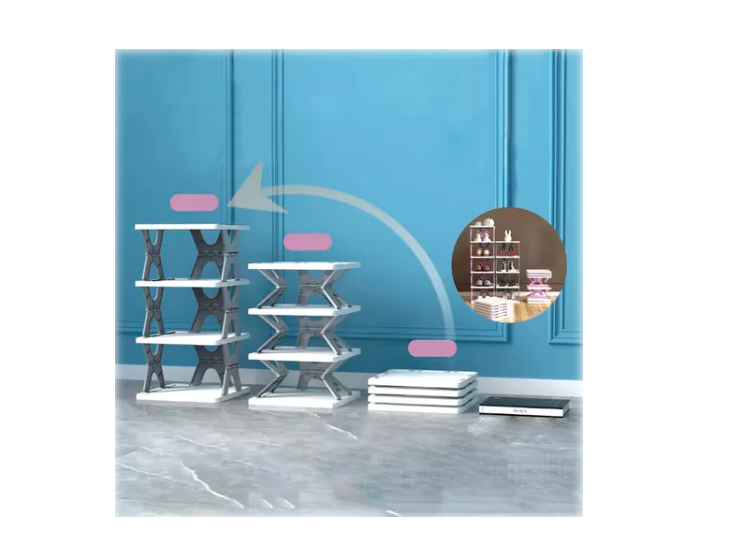 Organizador De Armario Zapatero Plegable 4 Niveles-2