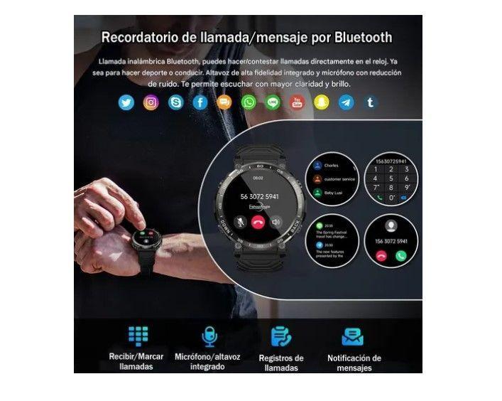 Smartwatch Deportivo Reloj Inteligente S56 Hombre Bluetooth-3