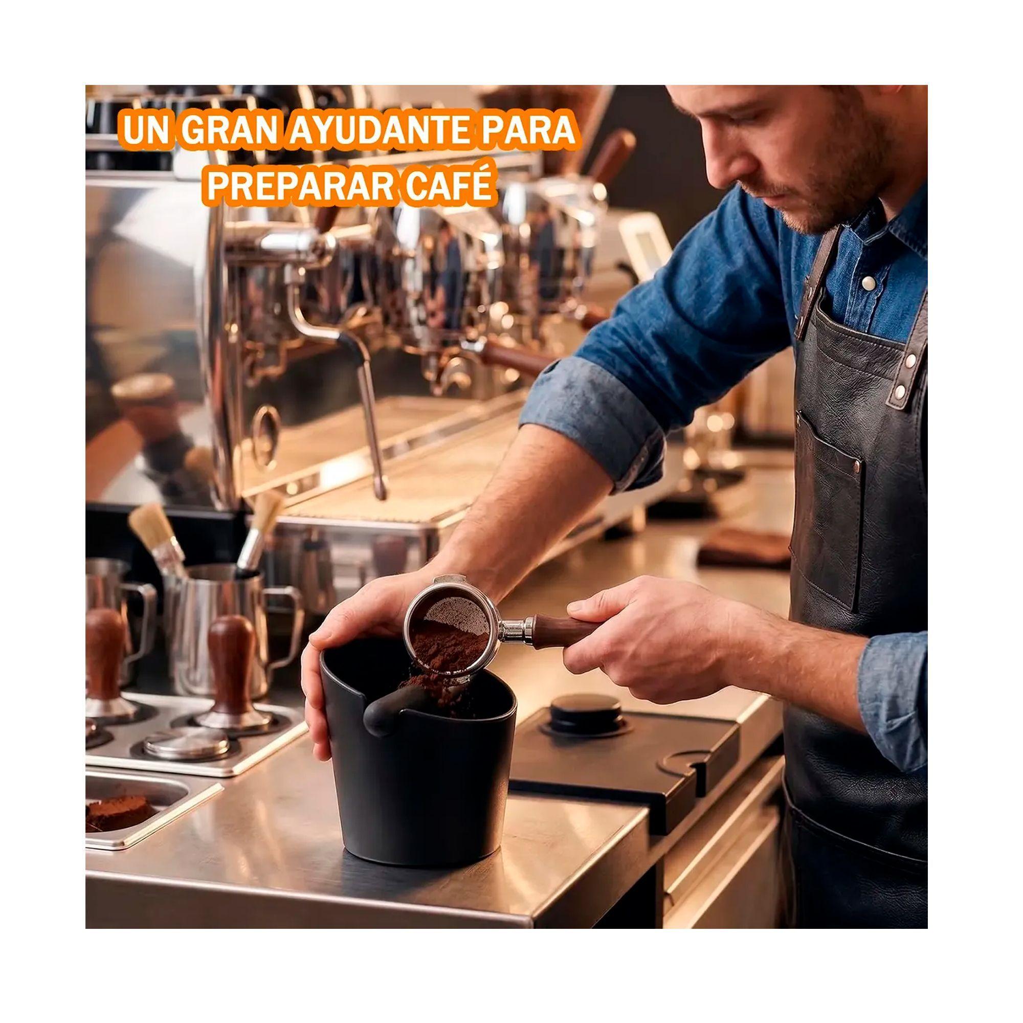 Knock Box Deposito Borra De Cafe Barista Recipiente Cafetera-4
