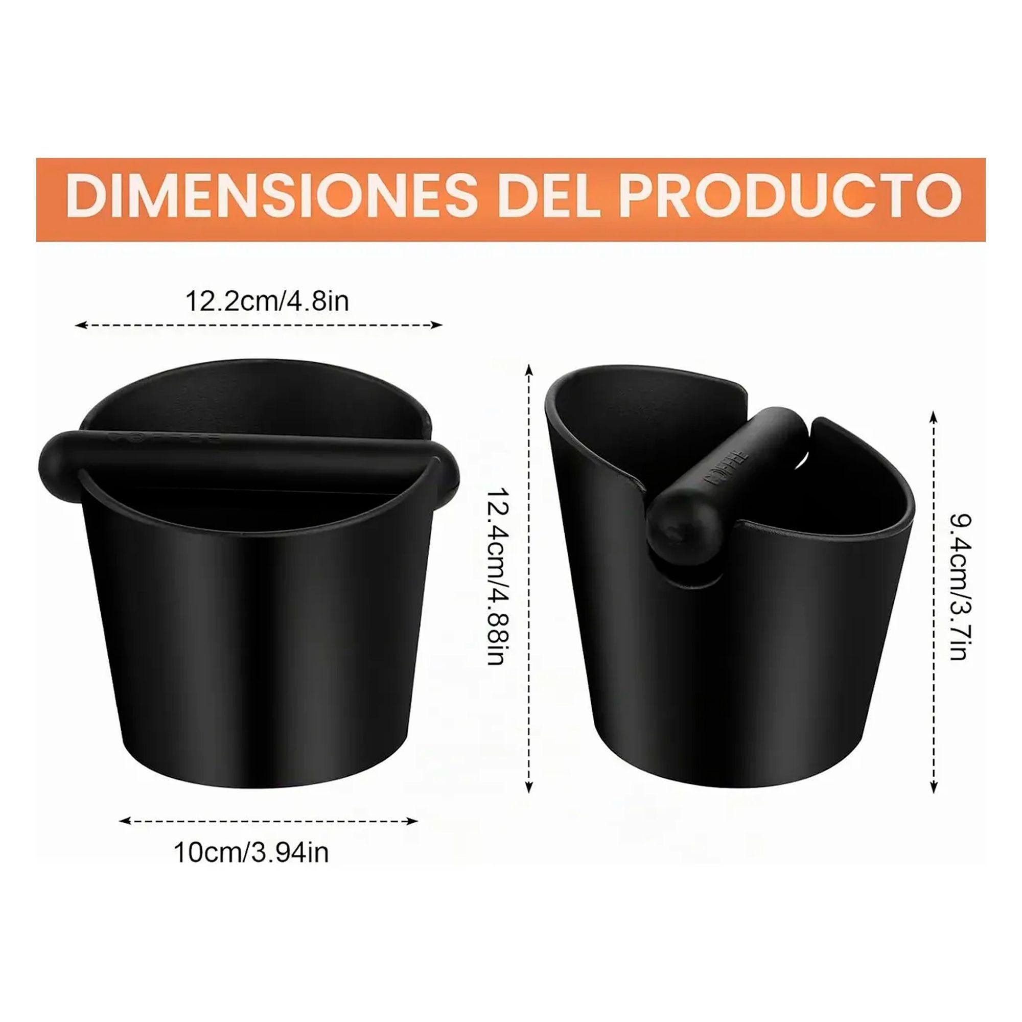Knock Box Deposito Borra De Cafe Barista Recipiente Cafetera-5