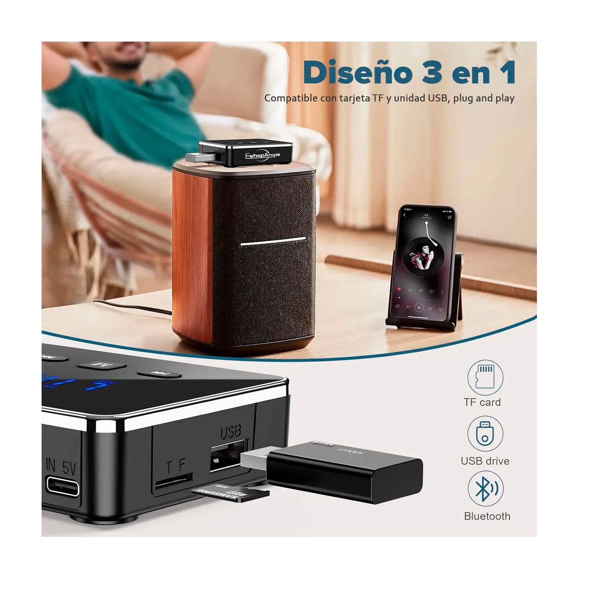 Transmisor Receptor Adaptador Bluetooth Convertidor Optico-2