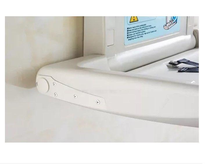 Mudador Cambiador Plegable Para Bebe Horizontal Baño Público-4