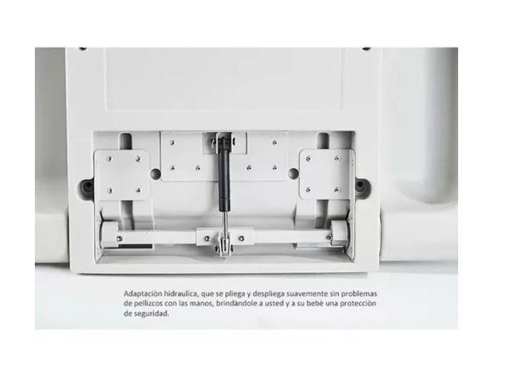 Mudador Cambiador Plegable Para Bebe Horizontal Baño Público-5