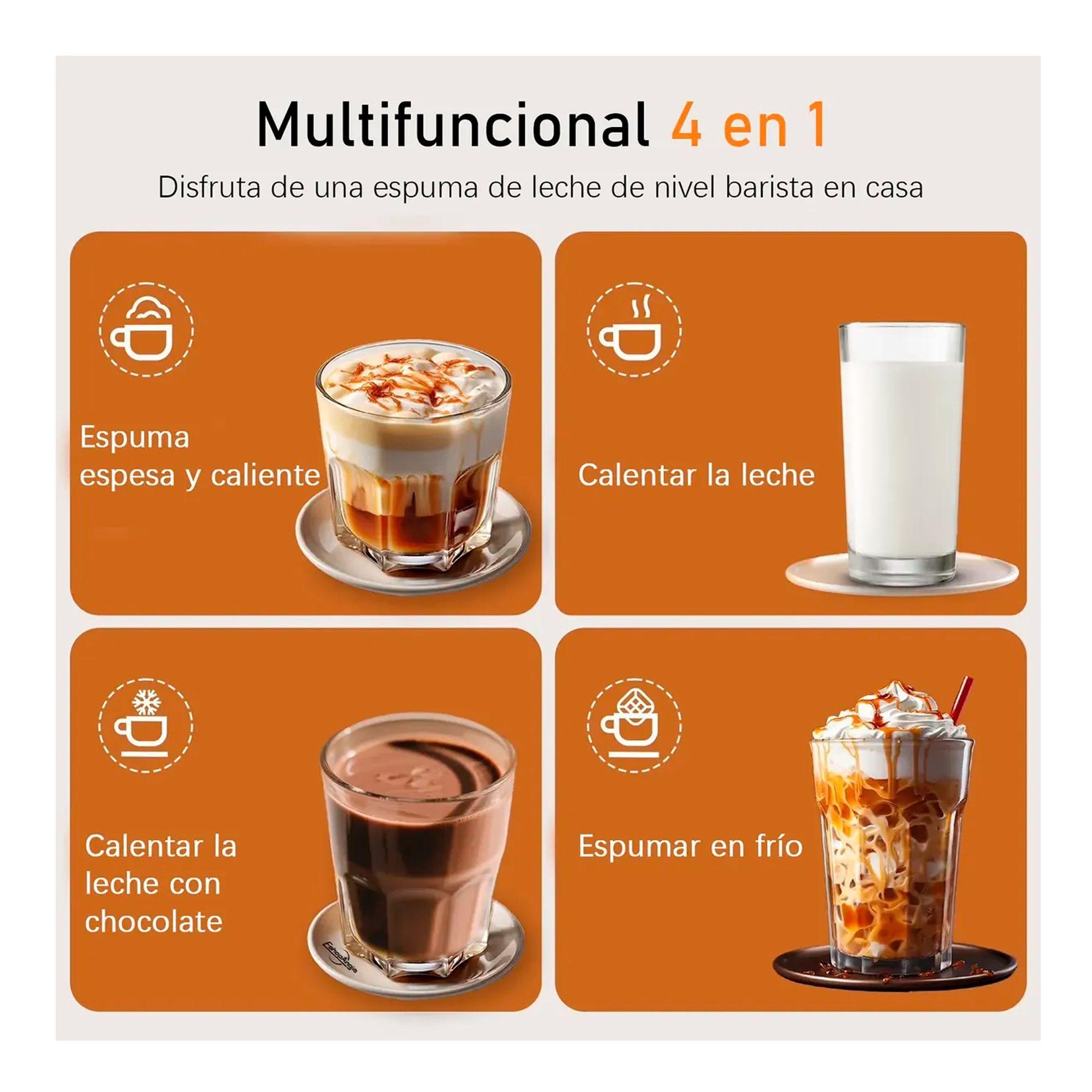 Espumador De Leche Electrico 4 En 1 Batidor Calentador Cafe-6