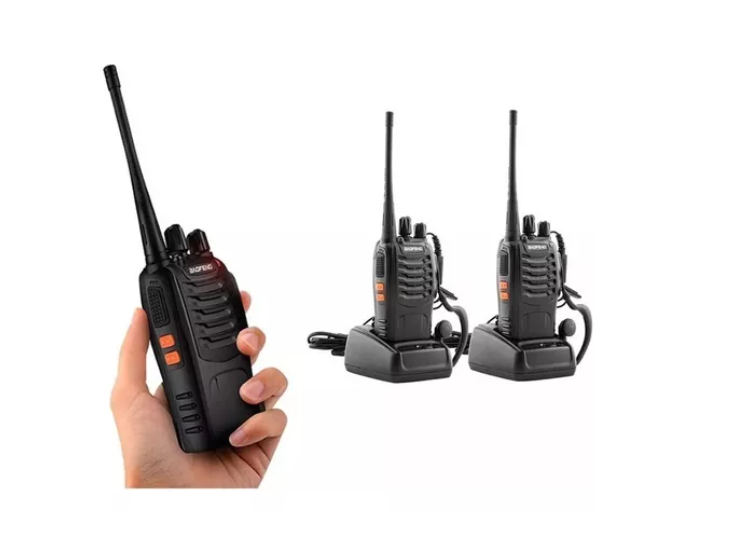 Pack 2 Radio Transmisor Walkie Talkie Bf-888s Manos Libres-4