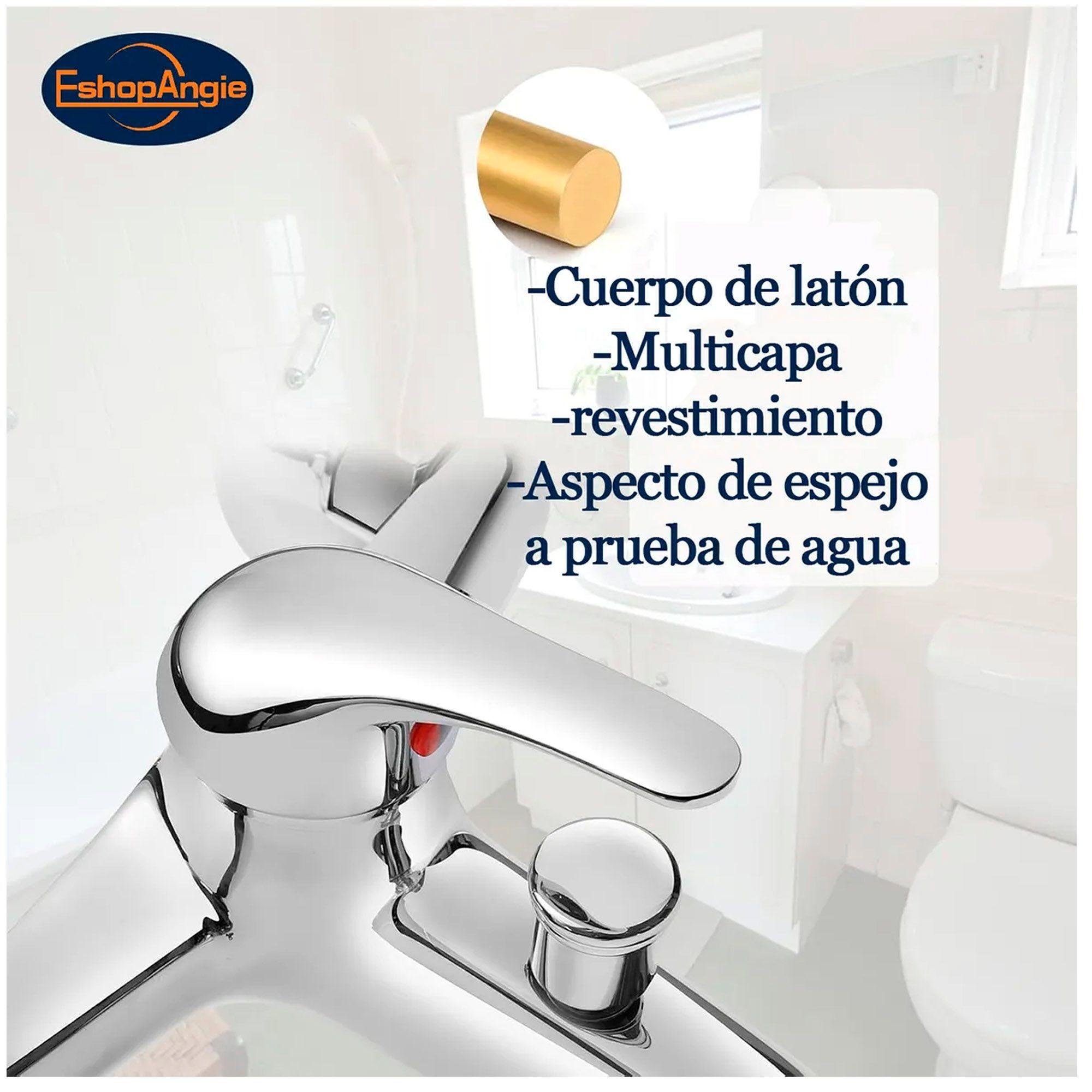 Llave Monomando Tina Ducha Cromada Plateado Brillante-2