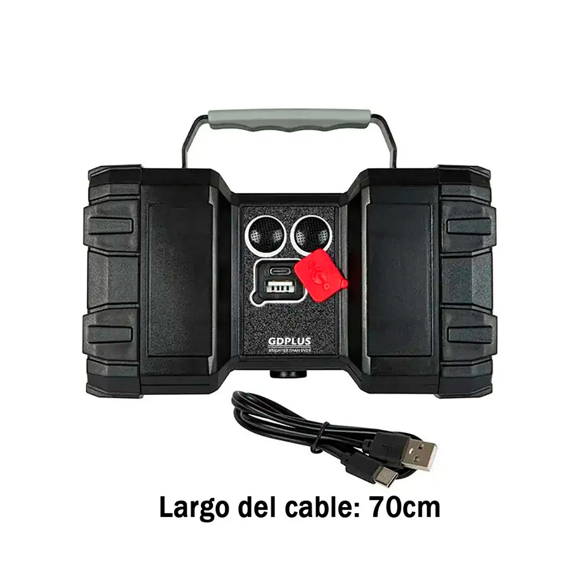 Linterna Recargable Doble Cabeza Led Multiuso Emergencia-1