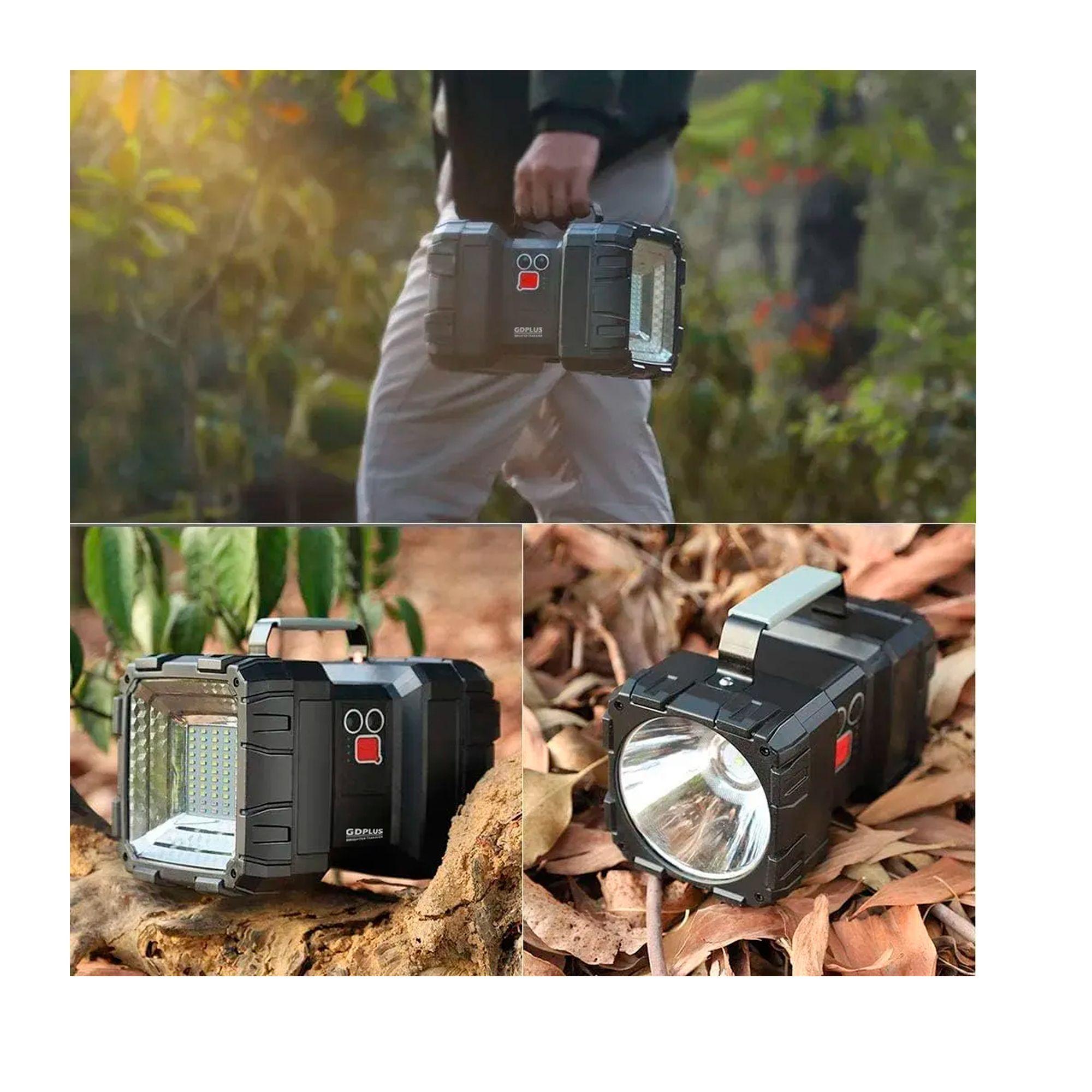 Linterna Recargable Doble Cabeza Led Multiuso Emergencia-6