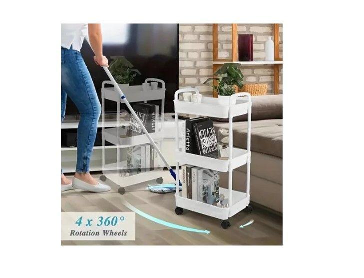 Carrito Organizador Con Ruedas Asas Multiuso 3 Niveles-2