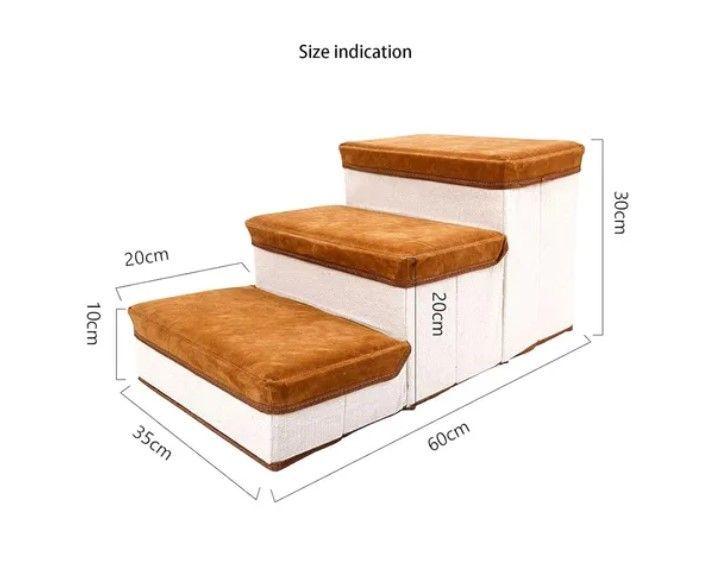Escalera Plegable Para Mascotas Pequeñas De 3 Pisos-5