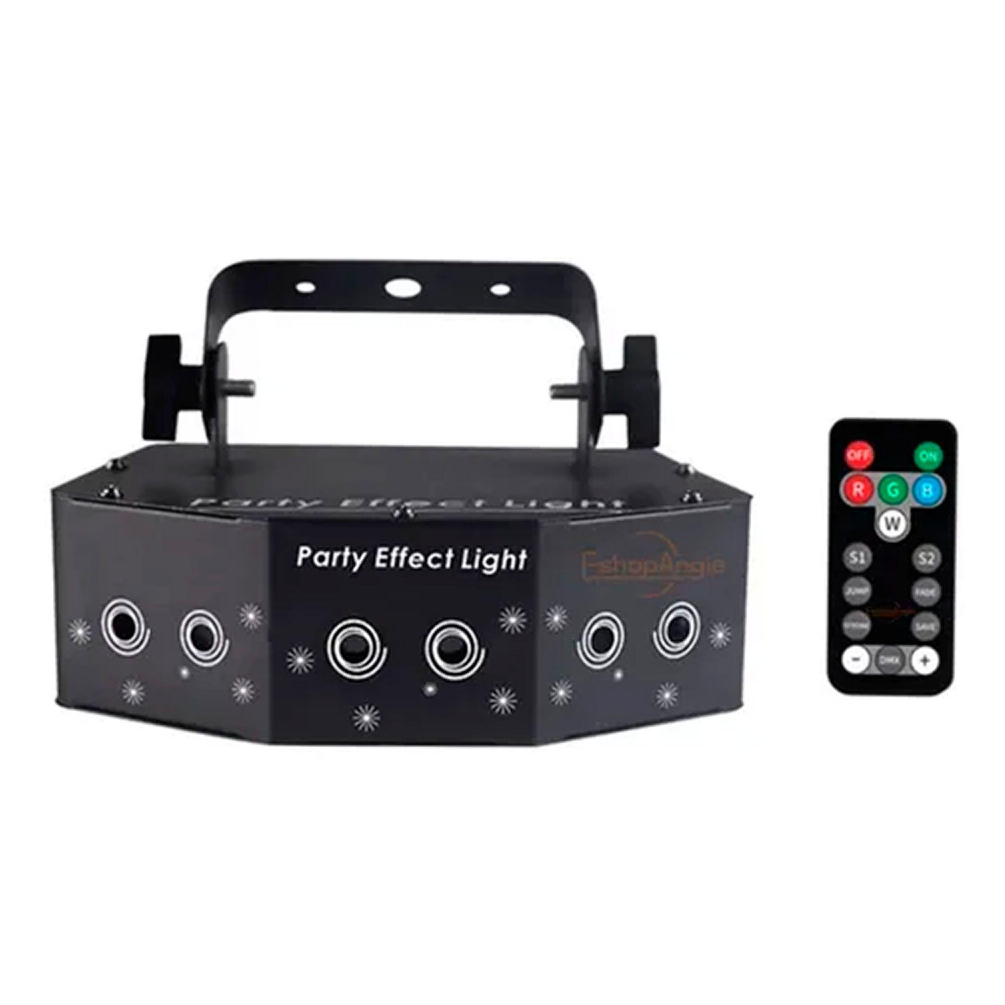 Laser Party Light 6 Ojos Led Iluminación Eshopangie 220v-0