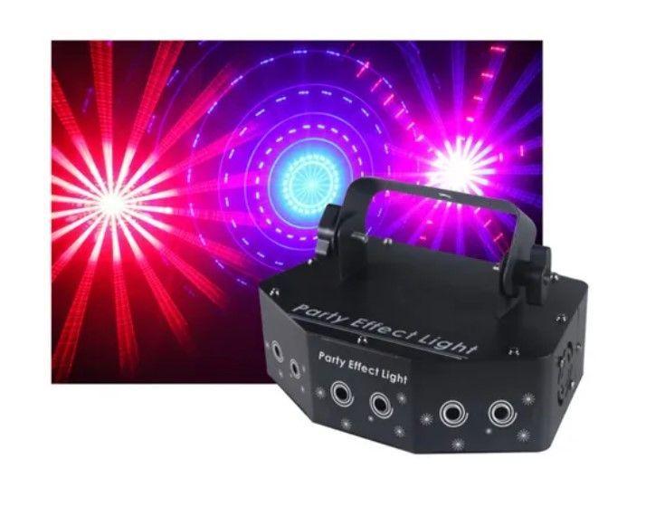 Laser Party Light 6 Ojos Led Iluminación Eshopangie 220v-1