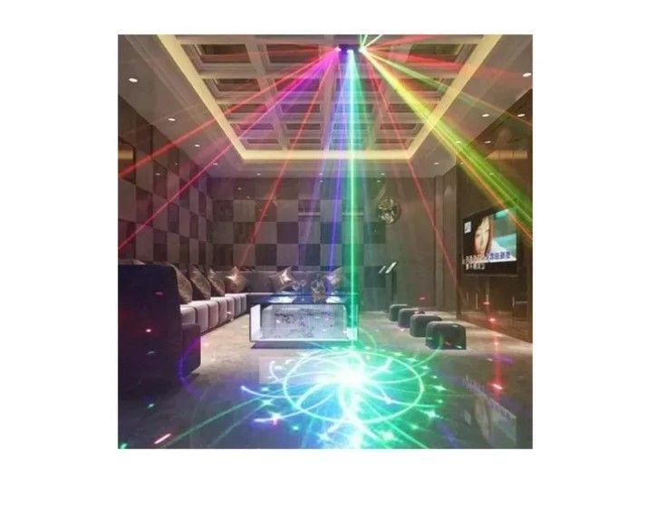 Laser Party Light 6 Ojos Led Iluminación Eshopangie 220v-2