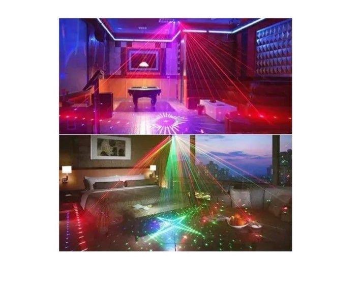 Laser Party Light 6 Ojos Led Iluminación Eshopangie 220v-4