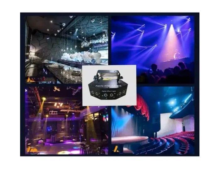 Laser Party Light 6 Ojos Led Iluminación Eshopangie 220v-5