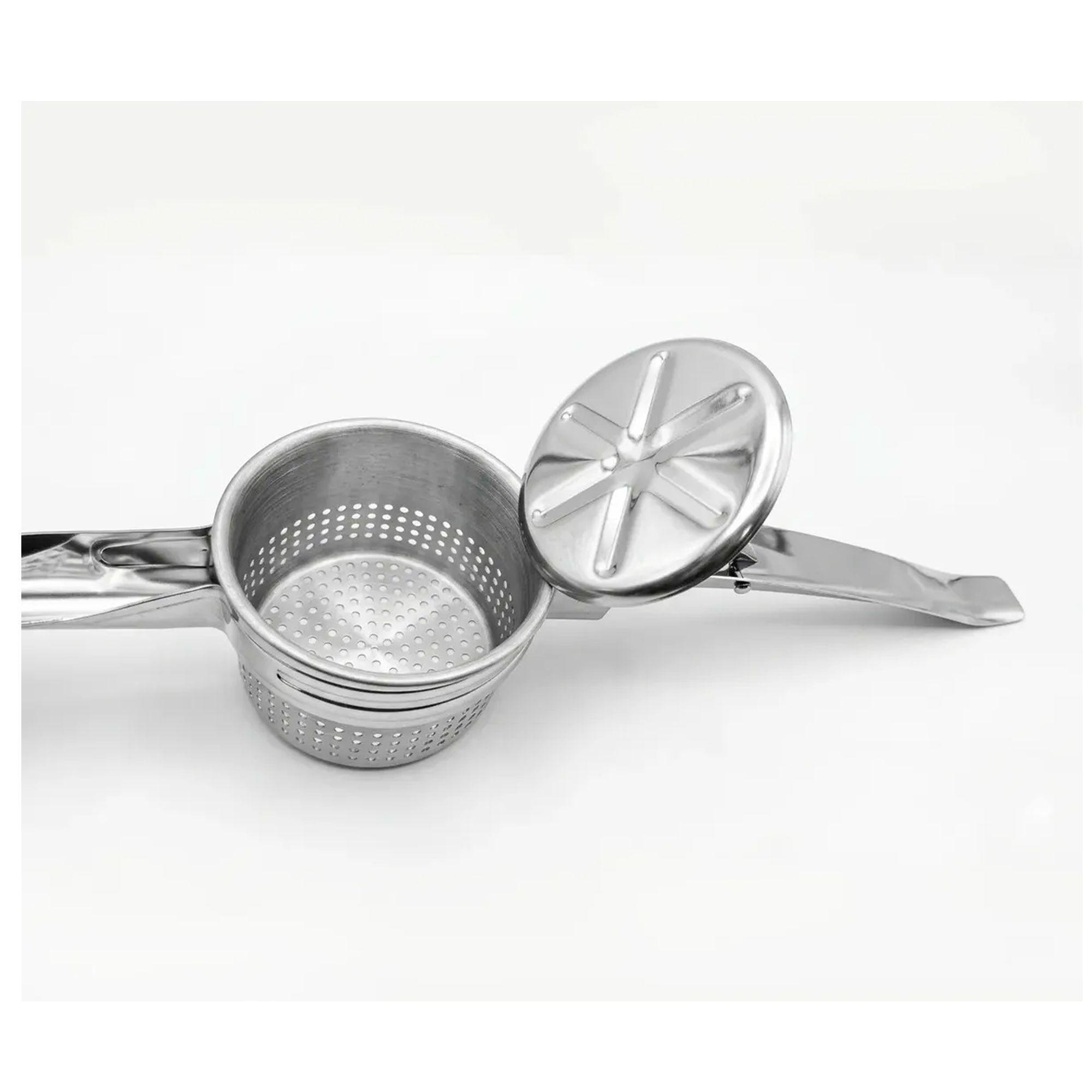 Prensa Papa Acero Inoxidable Moledor Pur Y Verduras Manual-2