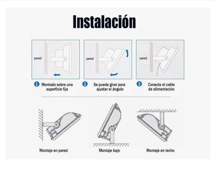 Foco Solar Reflector 200w Ip67 + Panel Solar +control Remoto-2