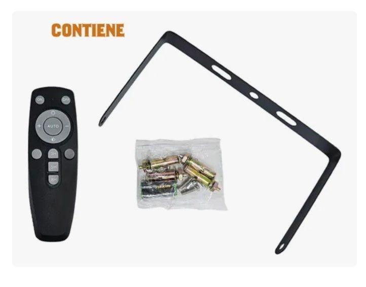 Foco Solar Reflector 200w Ip67 + Panel Solar +control Remoto-3