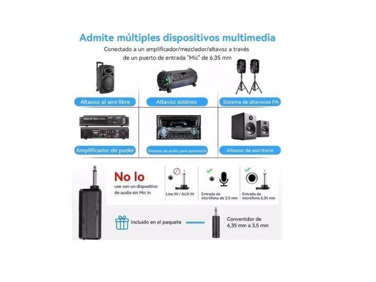 Micrófono Inalámbrico Profesional Karaoke Kit 2pcs-3