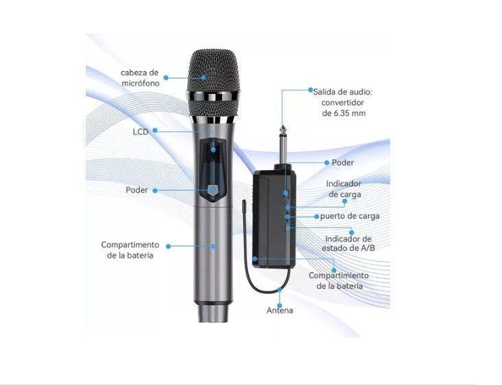 Micrófono Inalámbrico Profesional Karaoke Kit 2pcs-5