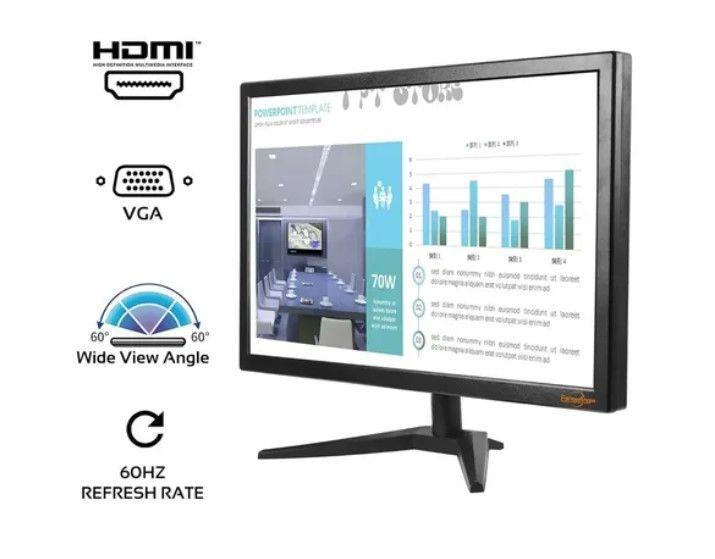 Monitor Pc Para Oficina 24'' Hd Display 1920*1080 Hdmi Vga-4