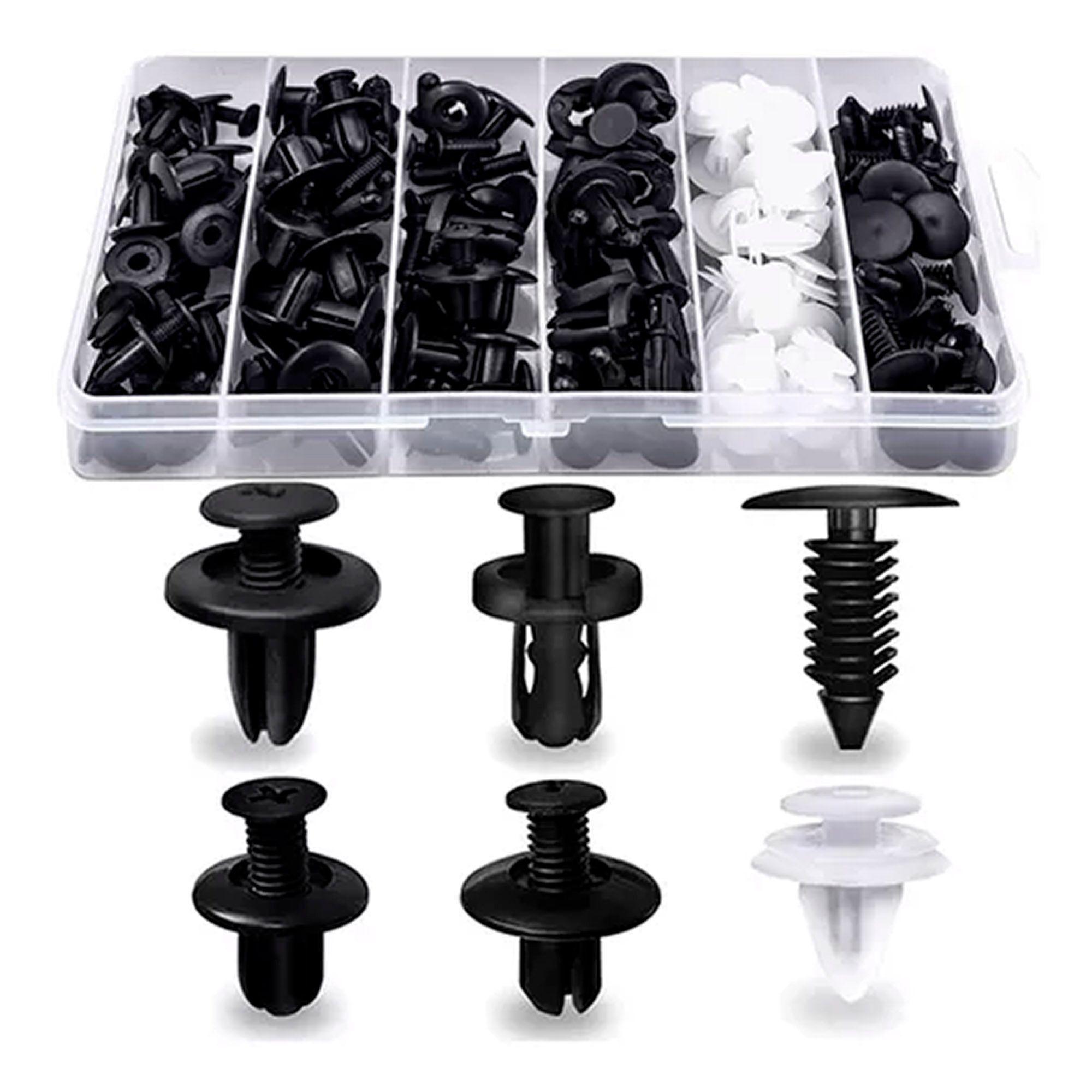 Set Clip Remache Plastico Sujecion Para Coche -0