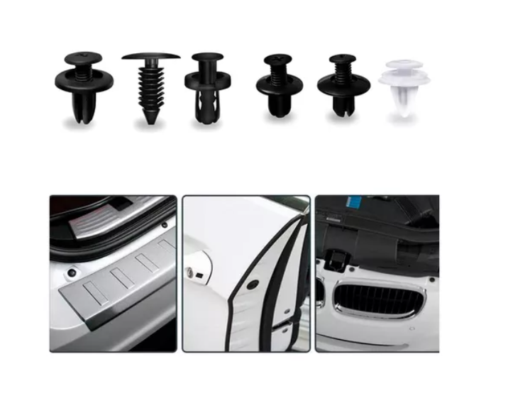 Set Clip Remache Plastico Sujecion Para Coche -1