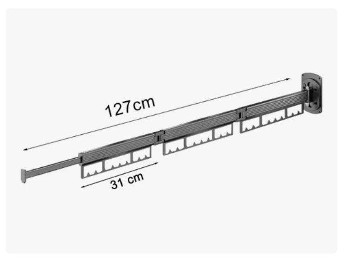 Tendedero Plegable Colgadores De Ropa Ajustable-3